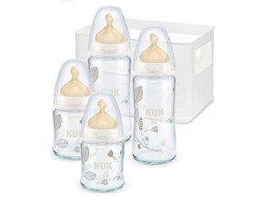 Пляшечки пляшечки скляні для новонароджених NUK First Choice Plus 4ш