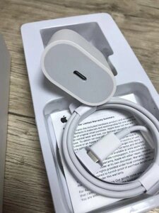 Швидка зарядка Apple iPhone 20W USB-C + Кабель Type-C на Lightning
