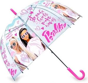 Дитяча прозора парасолька Barbie Барбі 40 см