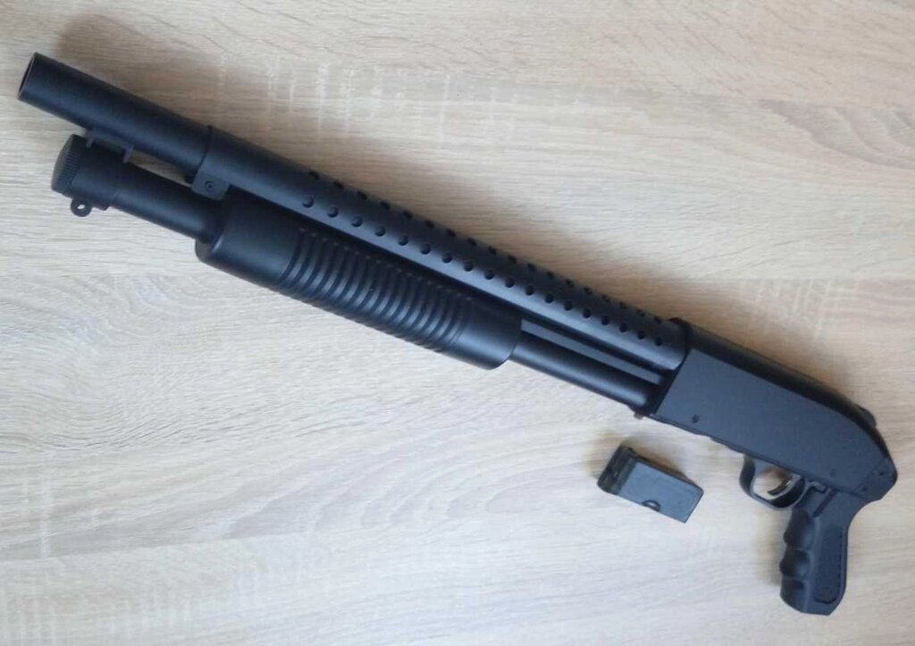 Дитячий дробовик Mossberg 500, спринговий іграшковий. Краще пістолета! від компанії Компас - фото 1