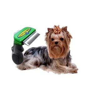 Фурмінатор з кнопкою для собак і кішок, щітка для вичісування вовни