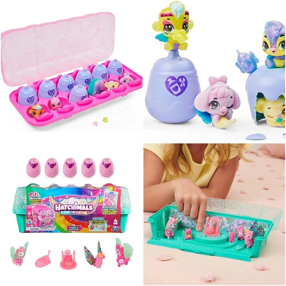 Хетчімалс Hatchimals Миготливі малюки, shimmer лами від компанії Компас - фото 1