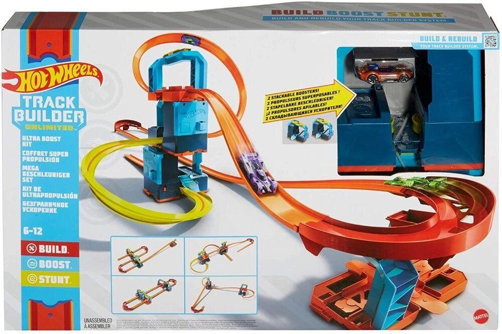 Хот Вілс із прискорювачами Hot Wheels Track Ultra Stackable Booster від компанії Компас - фото 1