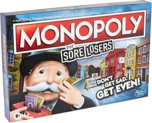 Гра настільна Монополія E9972 Monopoly for Sore Losers Board Hasbro