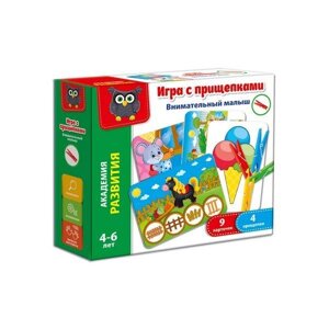 Гра з прищіпками Vladi Toys Винімальний малюк (Рус) (VT5303-04)