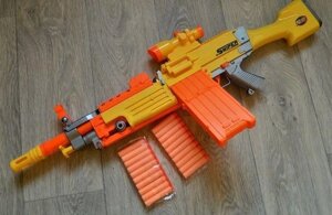 Іграшковий автомат пістолет Нерф/Nerf на м'яких патронах/кулях