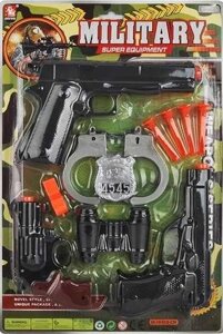 Іграшка Військовий набір (3 пістолети, снаряди, наручники, бінокль)