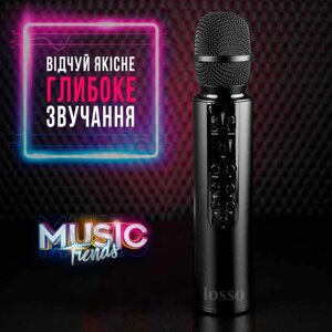 Караоке-мікрофон Busho M6 Premium Duet зі стерео звуком