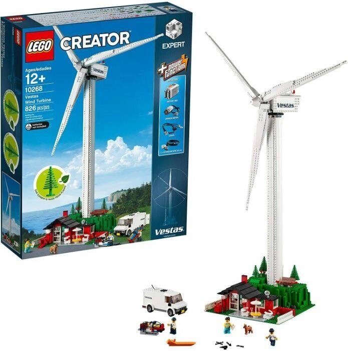 Конструктор LEGO 10268 Вітрова турбіна Vestas 826 деталей від компанії Компас - фото 1