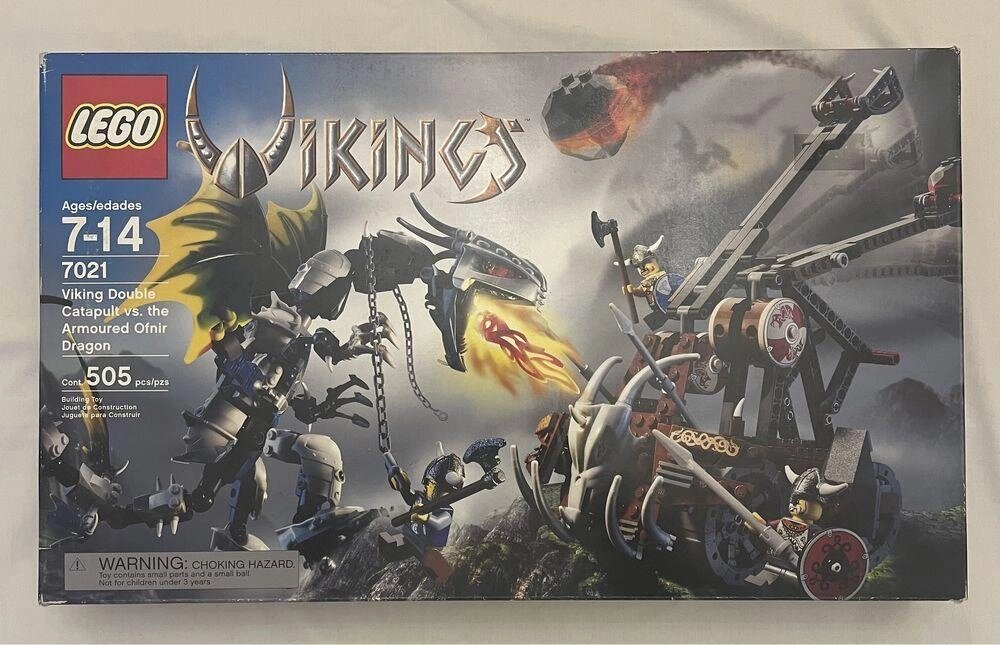 Конструктор LEGO 7021 Vikings Double Catapult vs. Ofnir Dragon ЛЕГО від компанії Компас - фото 1