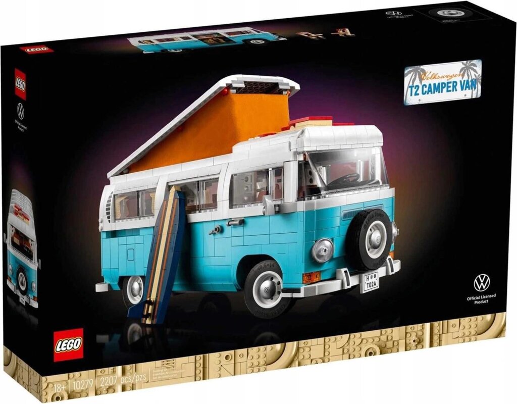 Конструктор LEGO Volkswagen T2 Camper Van 10279 від компанії Компас - фото 1