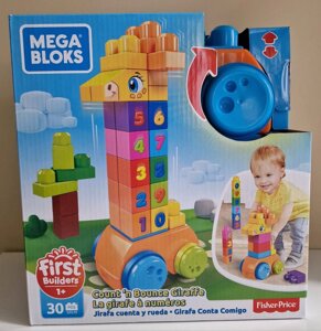 Конструктор Mega Bloks First Builders Жираф GFG19 Count Bounce Giraffe