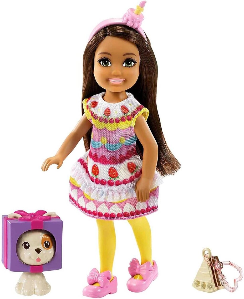 Кукла Барби Челси Barbie Club Chelsea Dress-Up Doll in Cake Costume від компанії Компас - фото 1