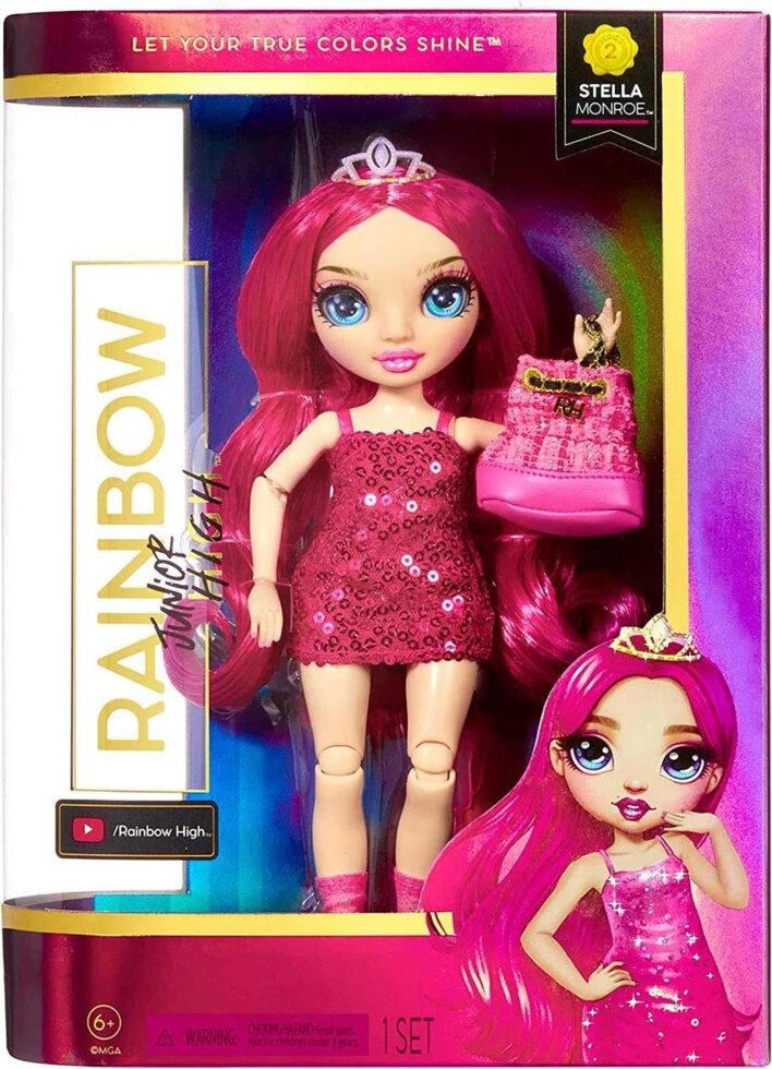 Кукла Рейнбоу Хай Junior Rainbow High Jr Series 2 Fuchsia Pink 583004 від компанії Компас - фото 1