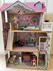 Ляльковий будиночок KidKraft для Барбі, з меблями Амелія