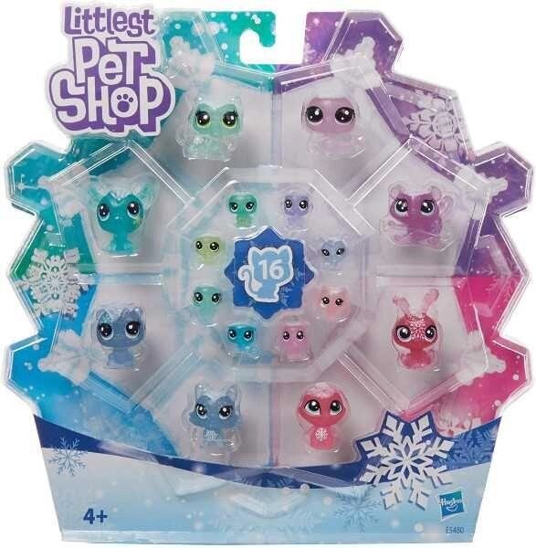 Littlest Pet Shop 16 снігових Петів E5480 Frosted Wonderland Pet Pack від компанії Компас - фото 1