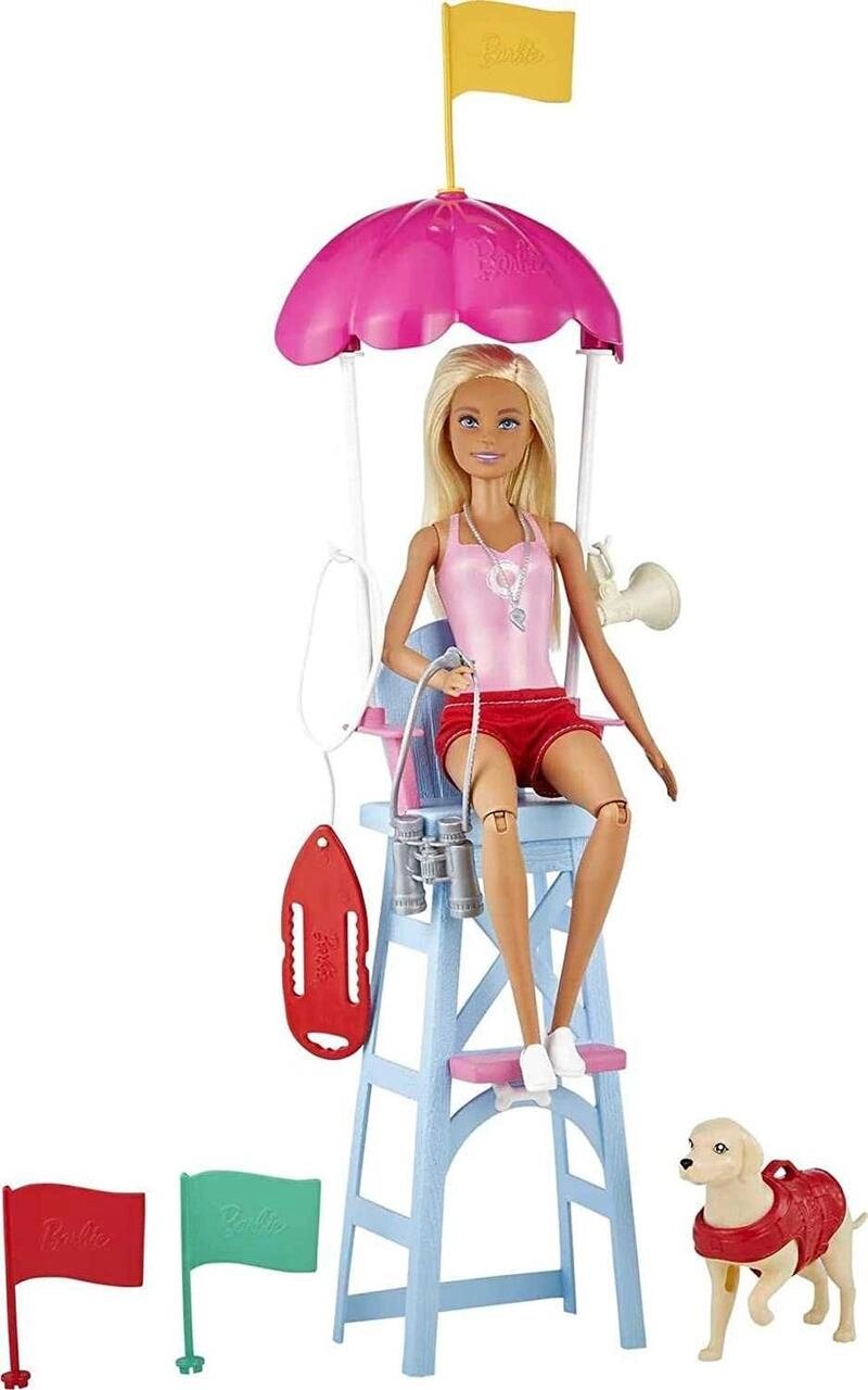 Лялька Барбі Рятувальник Barbie Lifeguard Playset, Blonde Doll від компанії Компас - фото 1