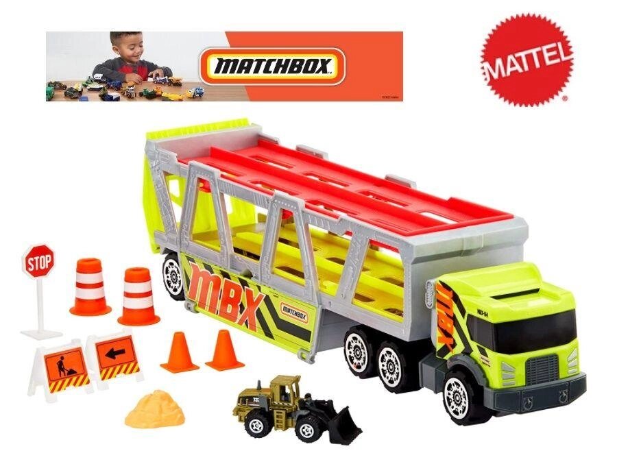 Матч будівельний перевізник Mattel GNM89 Automoff Construction від компанії Компас - фото 1