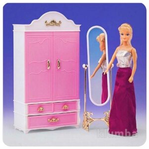 Меблі для ляльок 2313 гардероб та дзеркало my fancy life