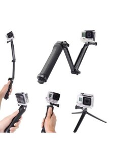 Монопод для екш камер GoPro 3-Way Mount (гопро, Xiaomi, SJCam, телефон