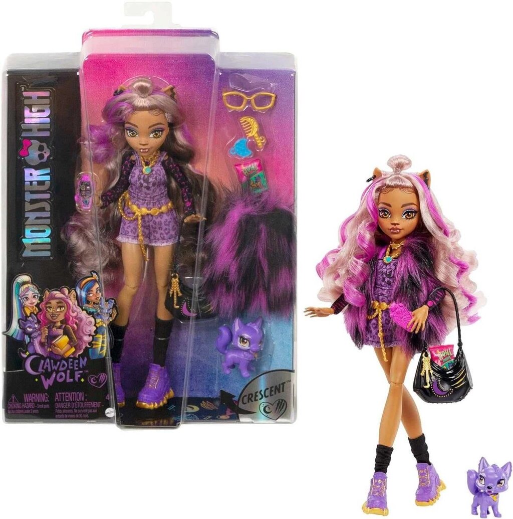 Монстер Хай Клодин Вульф с питомцем Monster High Clawdeen Wolf від компанії Компас - фото 1