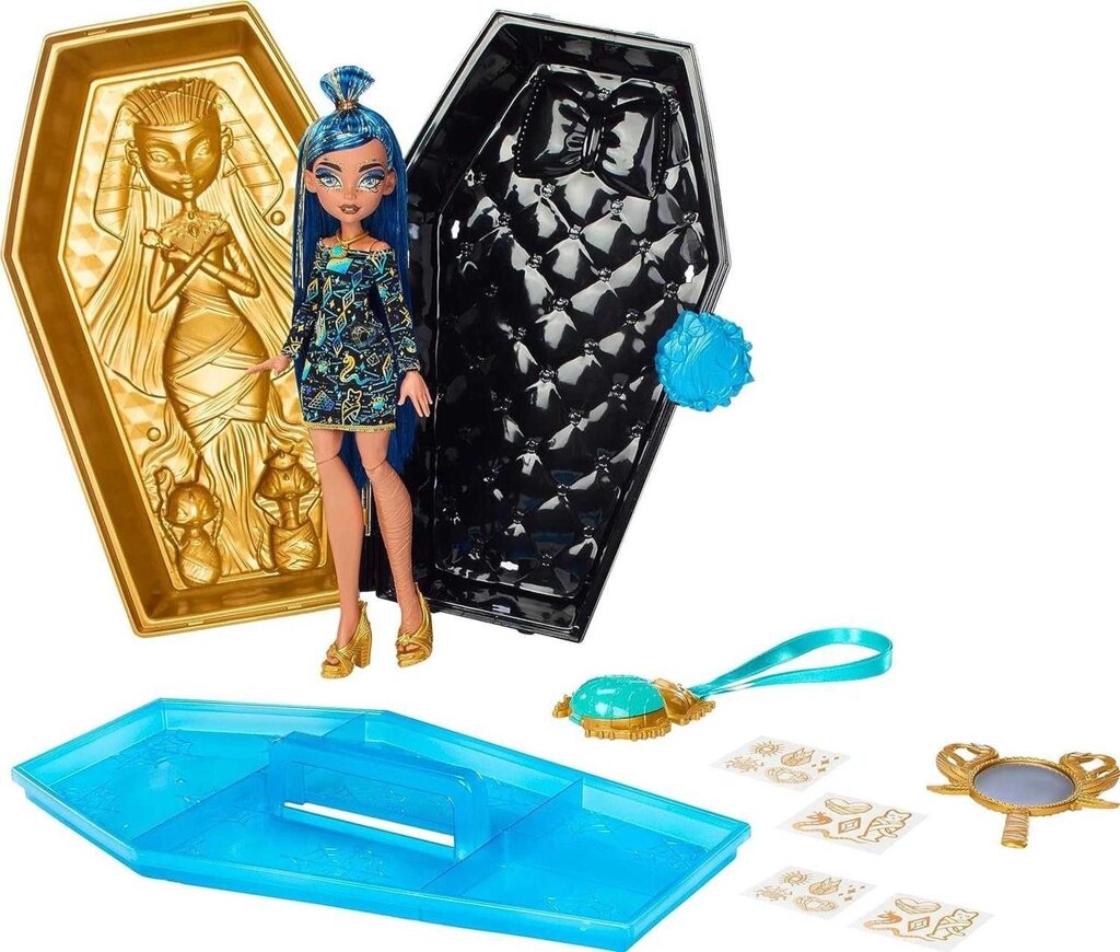 МонстрХай Клео де Ніл Monster High Cleo De Nile Golden Glam Case HNF72 від компанії Компас - фото 1