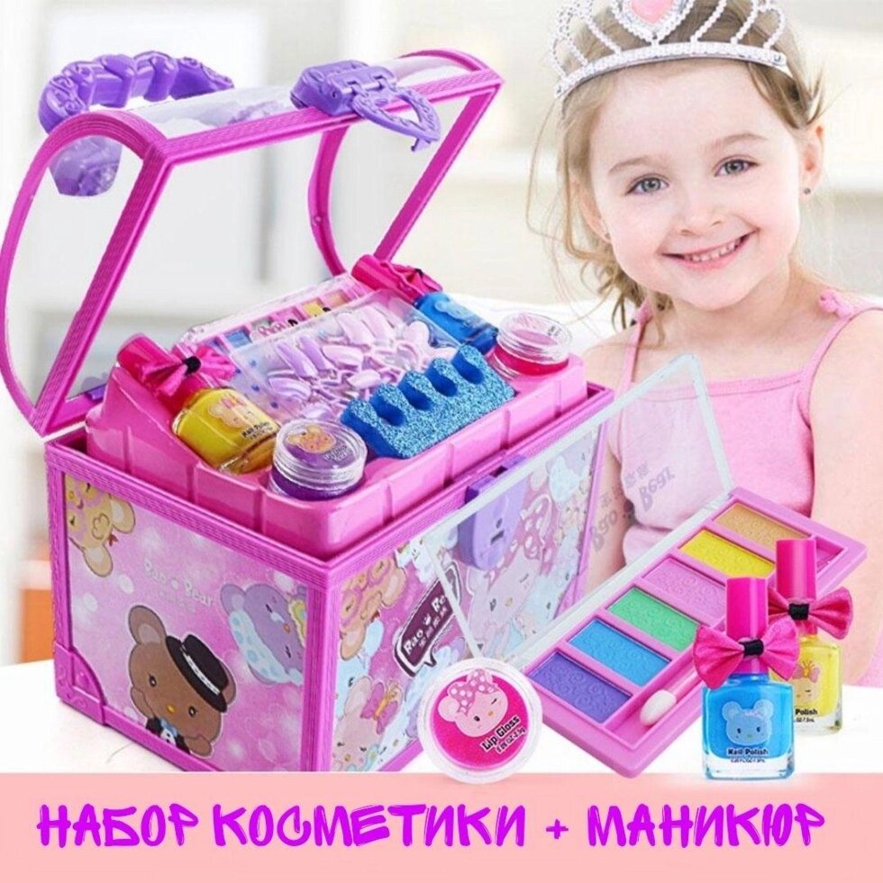 Набір дитячої косметики + манікюр у валізці від компанії Компас - фото 1