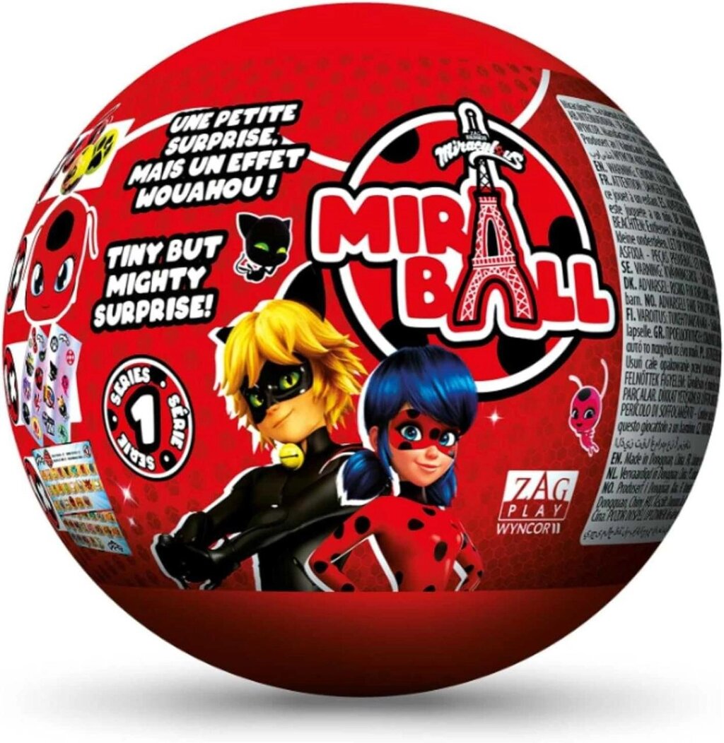 Набір леді баг Miraculous Ladybug, 4-1 Surprise Miraball леди баг від компанії Компас - фото 1