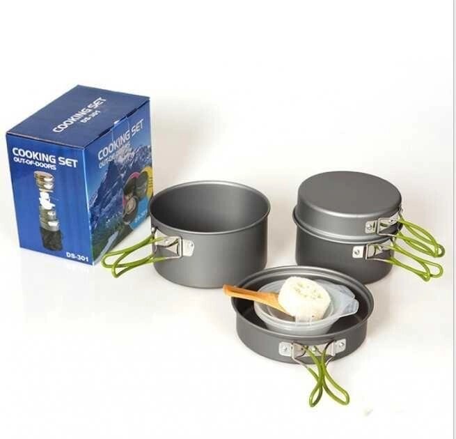 Набір посуду похідний туристичний Cooking Set DS-301 від компанії Компас - фото 1