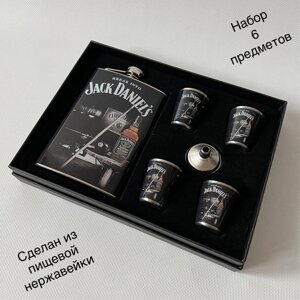 Набір Jack Daniel's Фляга стопки чарки з неіржавки