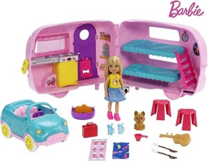 Набір Кемпер із лялькою Барбі Челсі Barbie Club Chelsea Camper, Mattel