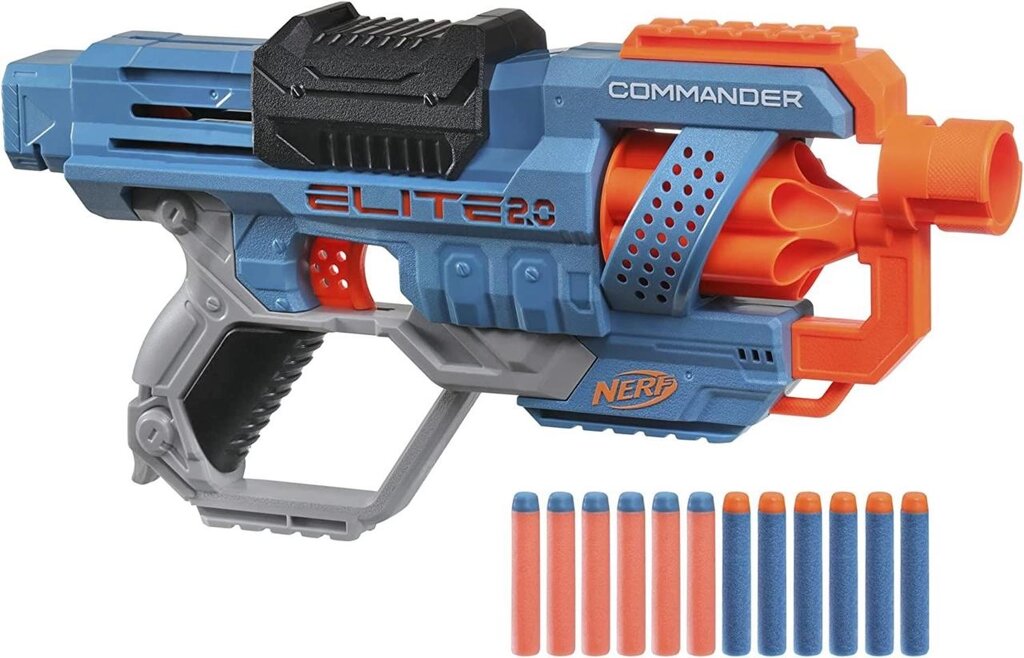 Оригінал Бластер нерф Еліт Nerf elite 2.0 Commander Коммандер Hasbro від компанії Компас - фото 1