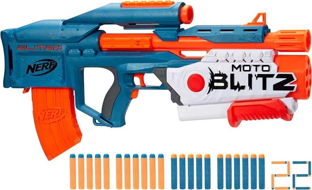 ОРИГІНАЛ! Бластер Нерф NERF Elite 2.0 Motoblitz – бластер 2 в 1 від компанії Компас - фото 1