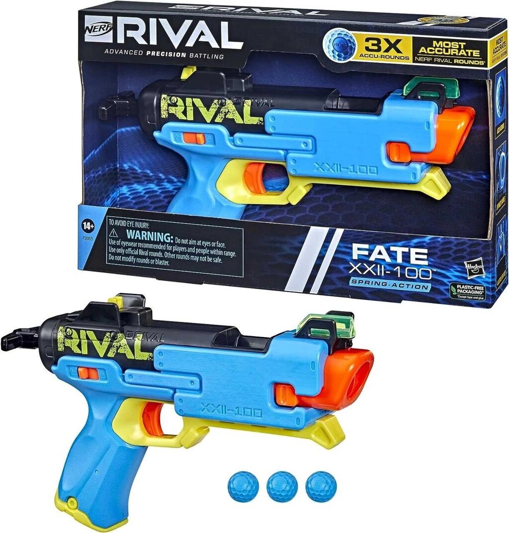 ОРИГІНАЛ! Бластер Нерф Ривал Nerf Rival Fate XXII-100 від компанії Компас - фото 1