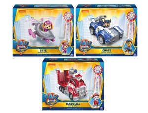 Paw Patrol Movie Chase Marshall Sky Deluxe Vehicle Щенячий Патруль