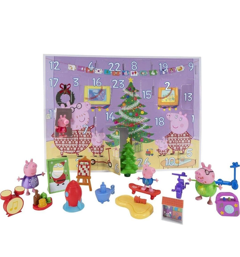 Peppa Pig — Peppa's Advent Calendar Адвент календар свинка Пепа від компанії Компас - фото 1