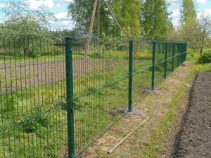 Секційний паркан тривимірний паркан металеві ворота зелені