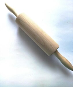 Скалка, качалка дерев&#x27, яна з ручками, що обертаються 39 см