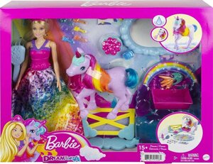 Барбі Принцеса та єдиноріг Barbie Dreamtopia Princess with Unicorn