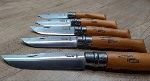 Opinel Carbon ножі туристичні вуглецева сталь Франція № 7 8 9 10 12