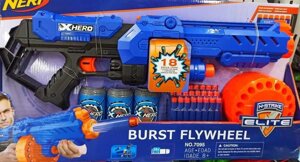 Великий бластер Нерф Nerf 7095, 24 поролонових патроні з мішенями