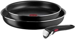 Набір сковорід зі знімною ручкою Tefal L1589232 Ingenio XL Force 3 пр