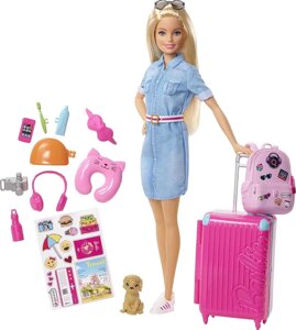 Лялька Барбі Мандрівниця Barbie Doll and Travel with Puppy, Mattel