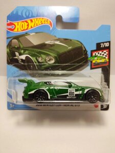 Базова машинка Hot wheels Bentley continental GT3, хот вилс бентлі