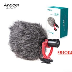 Мікрофон для камери/телефону/комп'ютера - Andoer AD-M2, конденсаторний