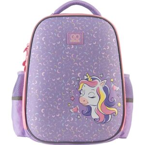 Рюкзак GoPack Education напівкаркасний Cute unicorn GO23-165M-3