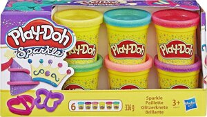Набір пластиліну Play-Doh Блискуча колекція із 6 баночок (A5417)