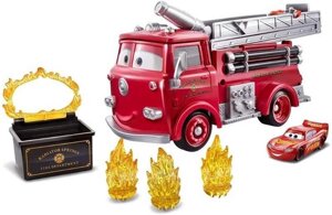 Тачки блискавка макквін pixar cars stunt splash red та пожежна машина