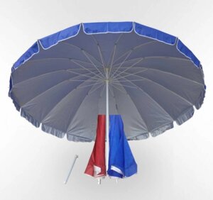 Зонт торговий круглий 3,5м - 16 спиць з напиленням без клапана