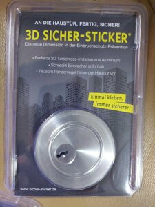 3D захисна наклейка імітація дверного замка 3D Safe Sticker
